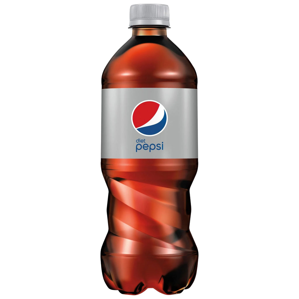 Diet Pepsi Soda 20oz Bottles, Quantity of 10 V878