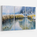 Oil Painting Print Multi-Piece Image on Wrapped Canvas Y7699