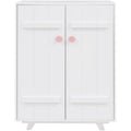 Wooden Wardrobe with Hanging Rods and Doors A7237