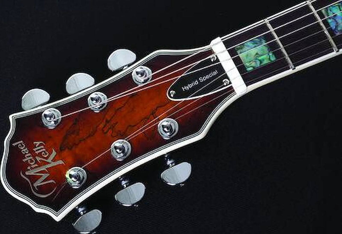 Left Handed Spalted Maple Burst Electric Guitar E419619