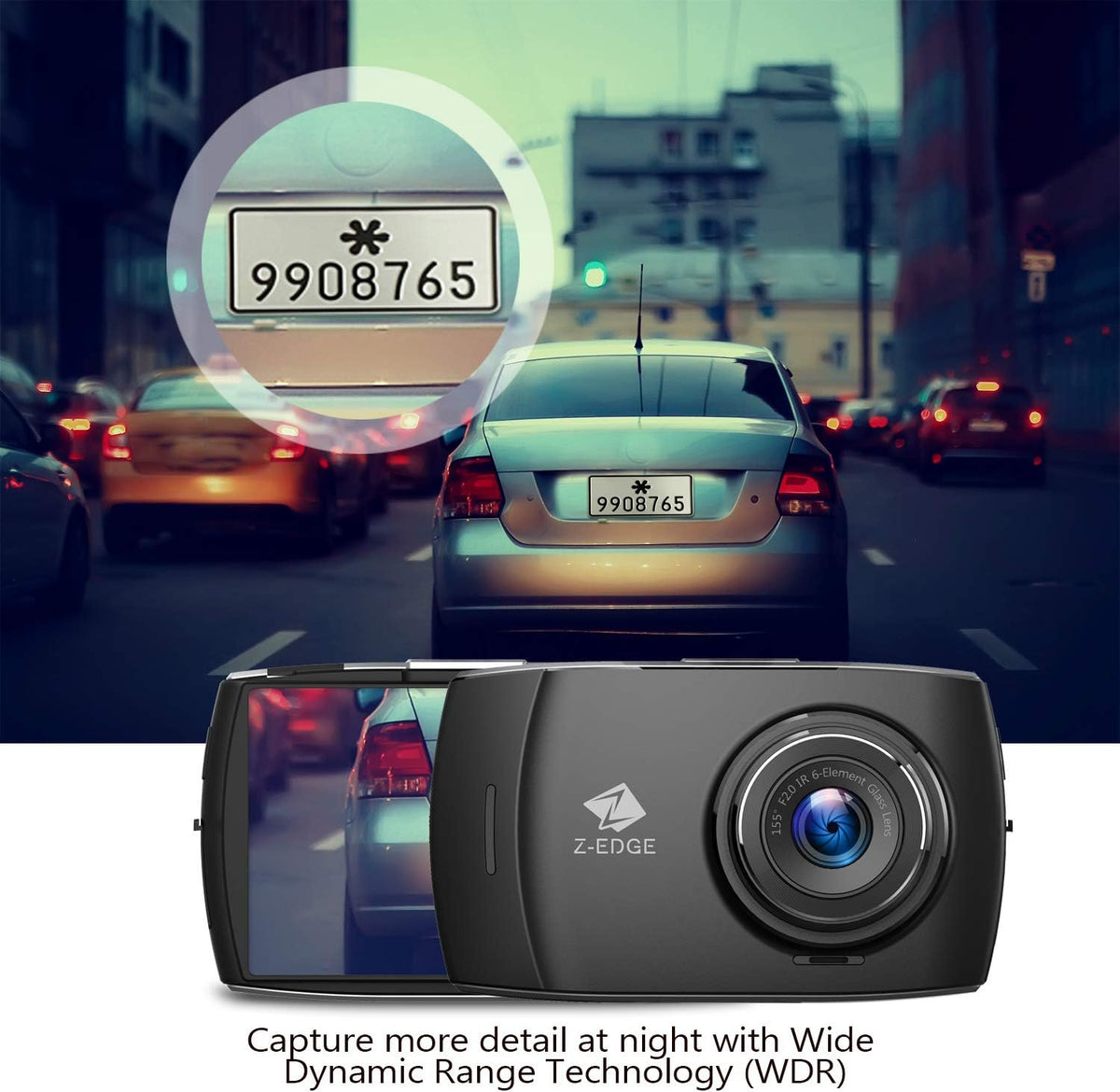 Dual Dash Cam FHD 1080P with 32GB Card Included W867