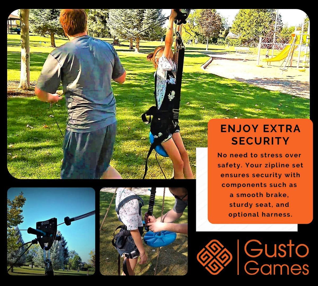 110ft Zipline Kit with Harness H807