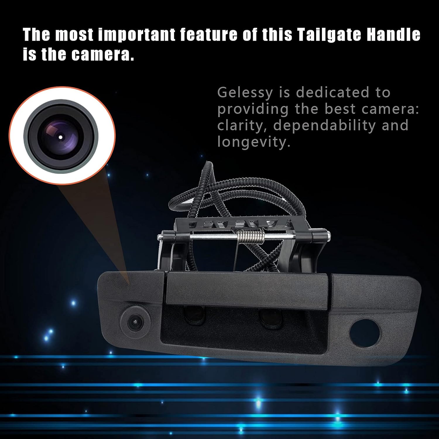 Tailgate Handle Camera Compatible with Dodge Ram 1500 2009-2017, 2500 3500 2010-2017, Pack of 2 M5867