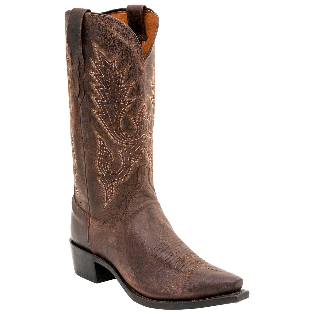 Chocolate Madras Goat Cowboy Boots T771