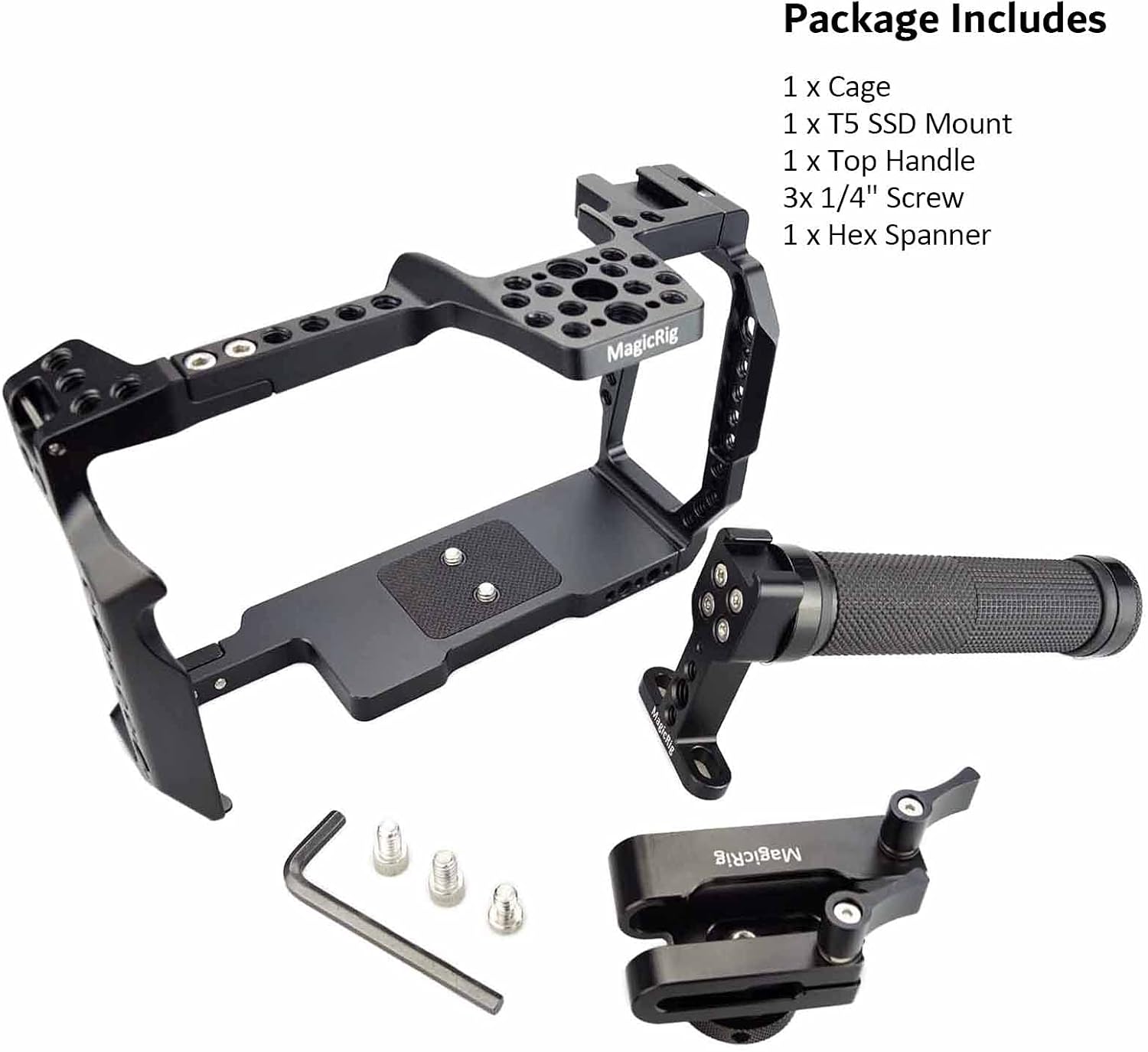Camera Cage Kit with Top Handle and T5 SSD Mount A58492