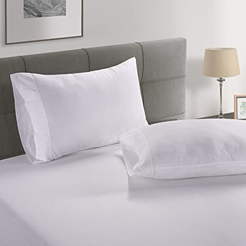 100% Organic Cotton Queen Size White Sheets 8 Pc I794230