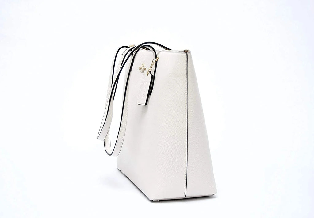 Leather Zip Top Tote I53245