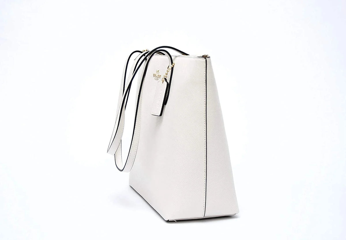 Leather Zip Top Tote I53245