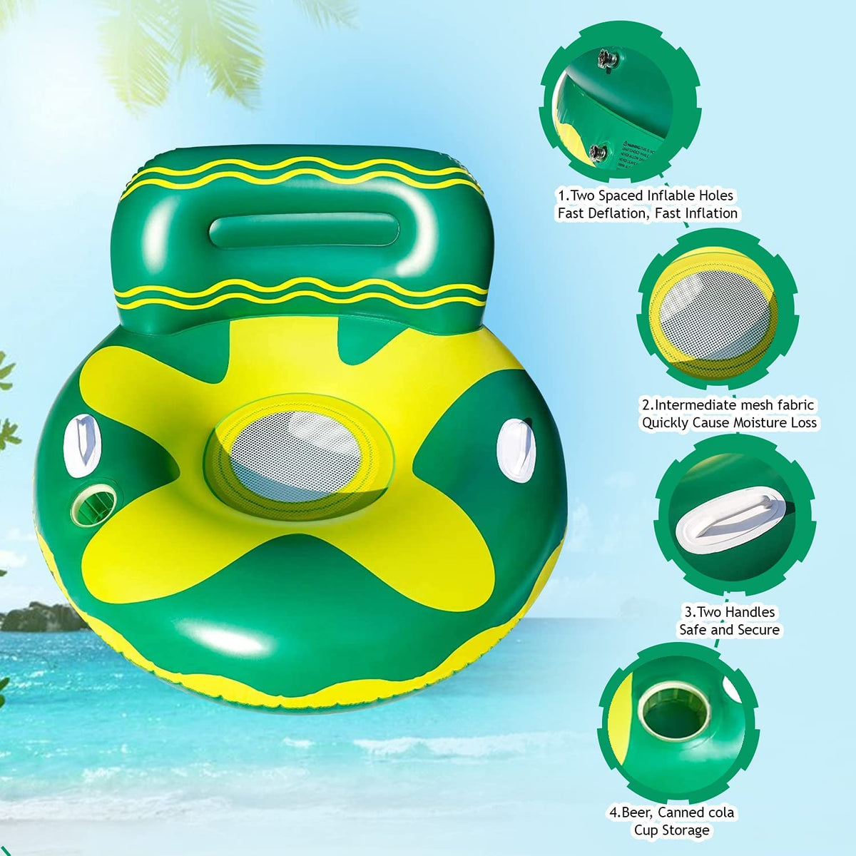 Inflatable Pool Float Lounger Chair I3999