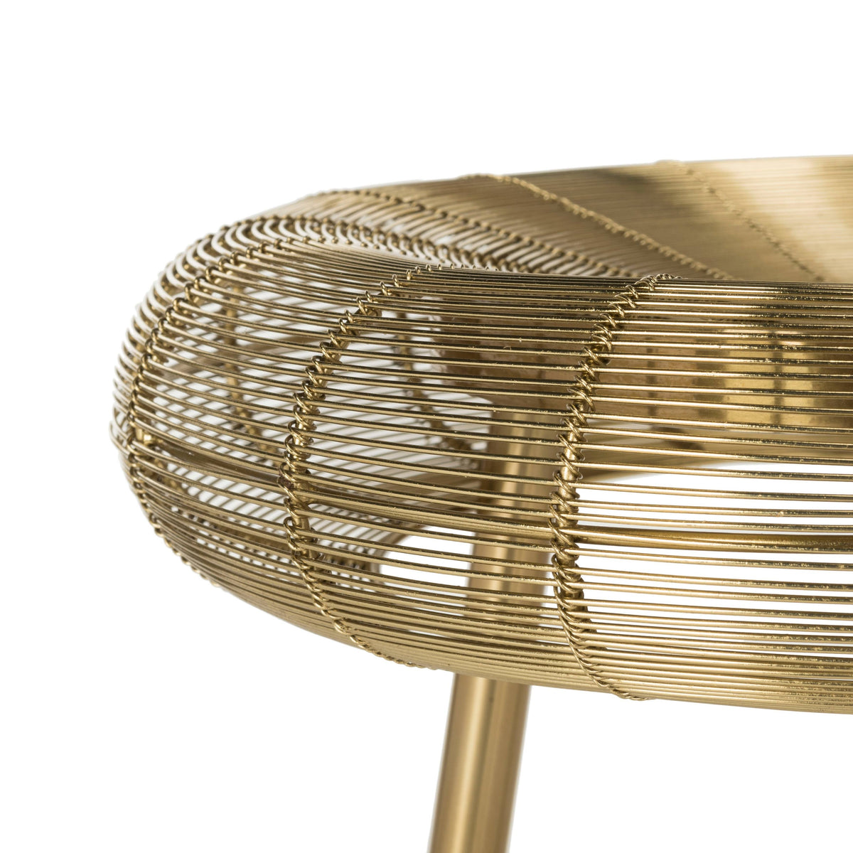 Gold Wire Weaved Counter Stool C78578