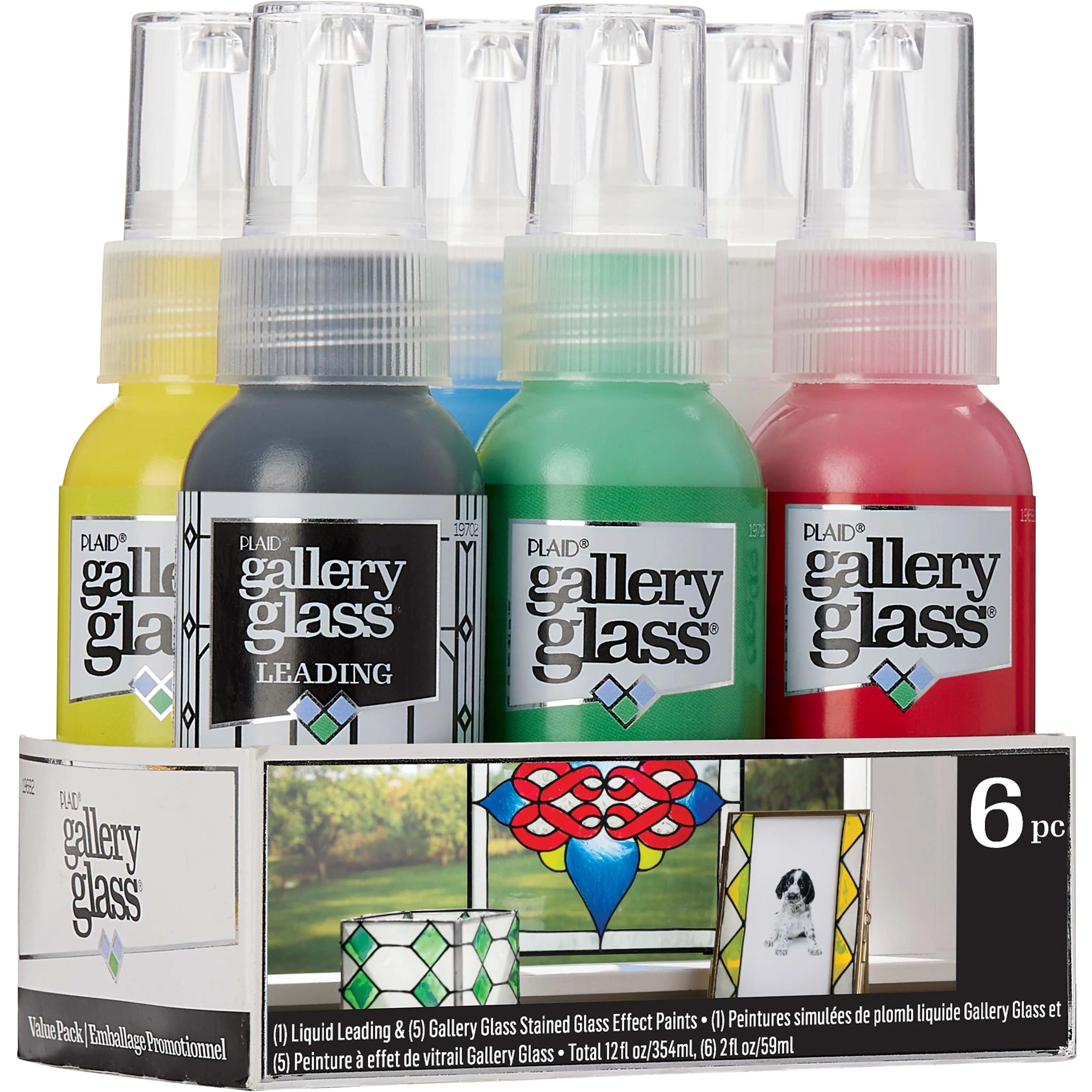 6 Piece Glass Paint Set E860