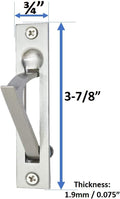 Solid Brass Edge Pull, 4, Polish Brass, 2 Pack O332028