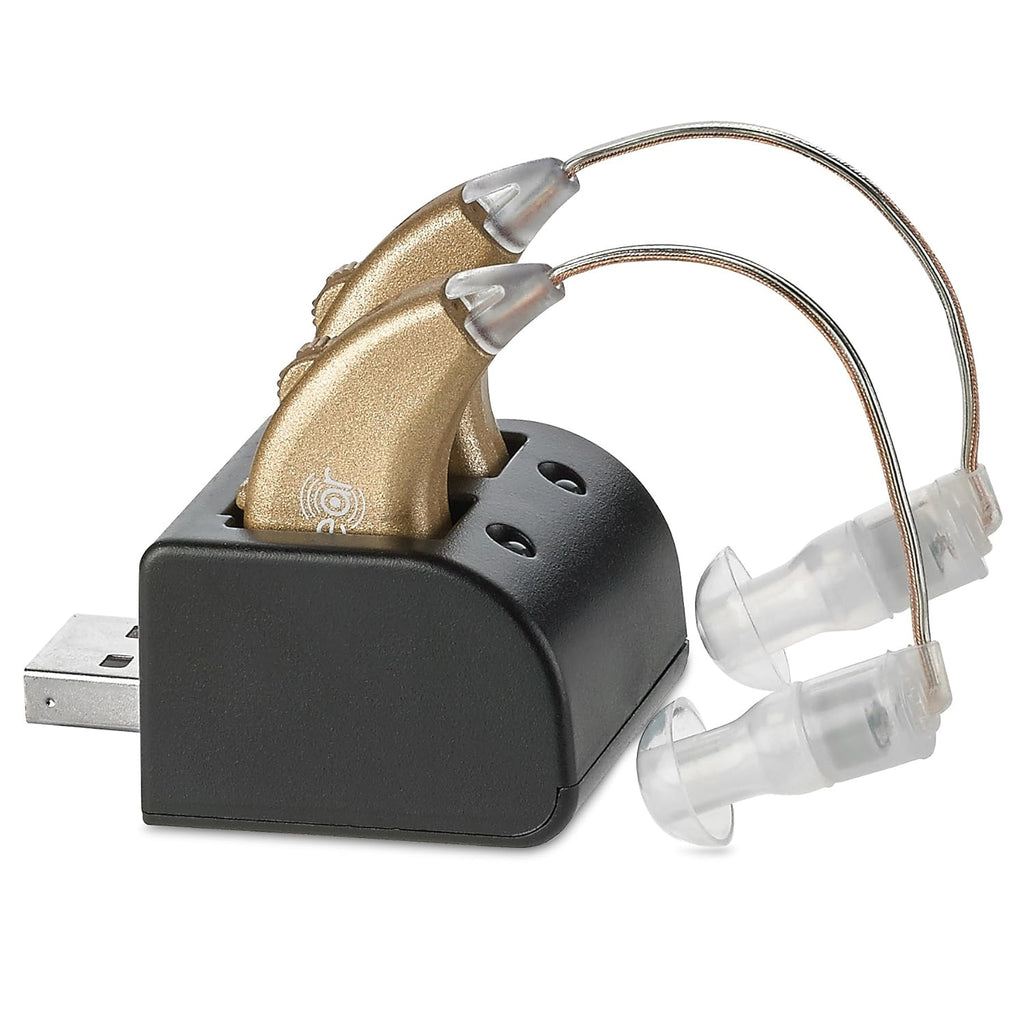 Rechargeable BTE Personal Sound Amplifier Pair with USB Dock L375612