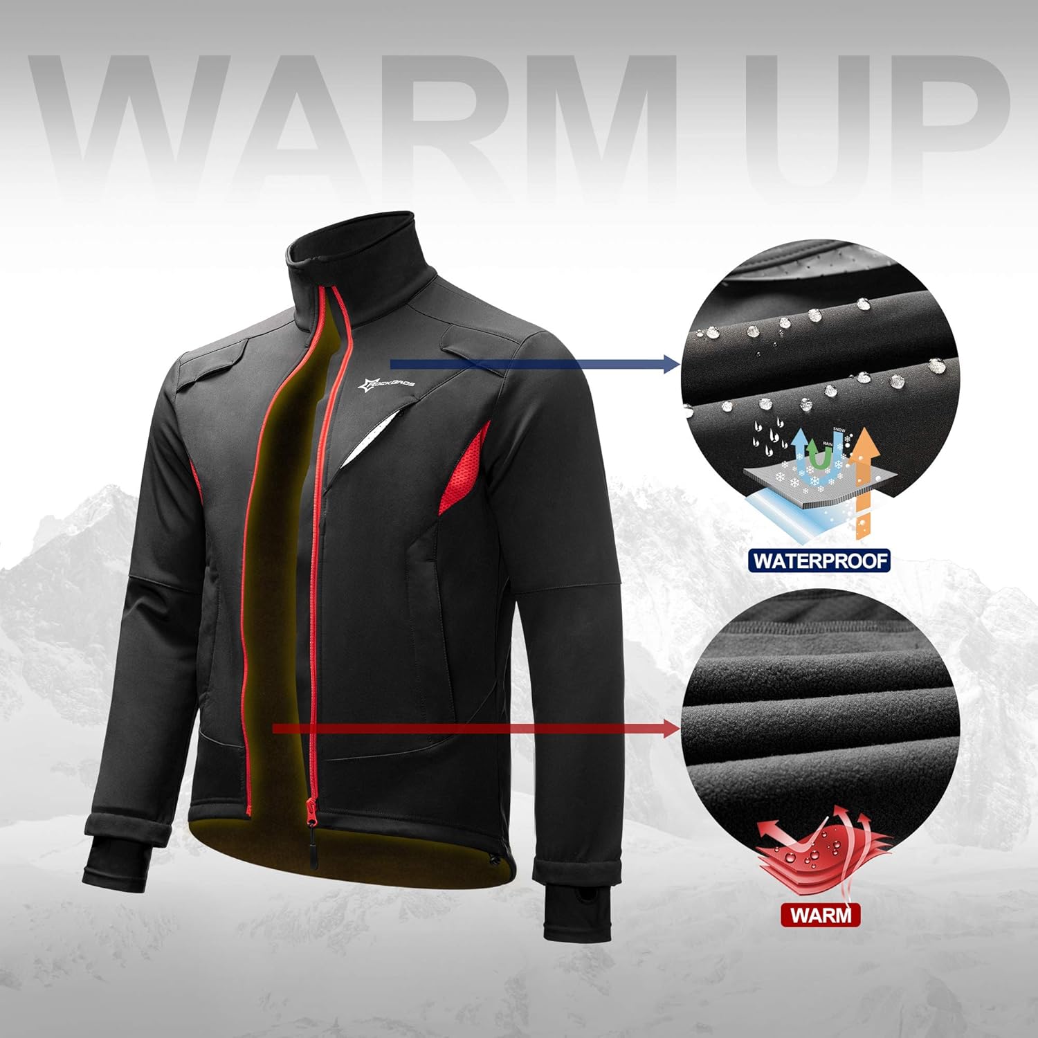 Handlebar Mittens Mountain Bike Bicycle Bar Mitts Winter Cycling Jackets M240167