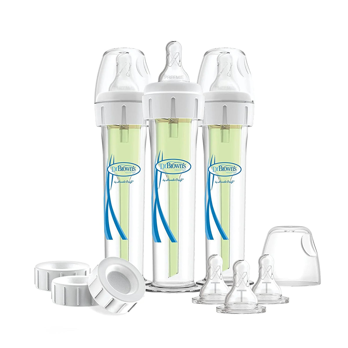 60cc Baby Bottle System with Preemie Nipple, 3 Count Y100795