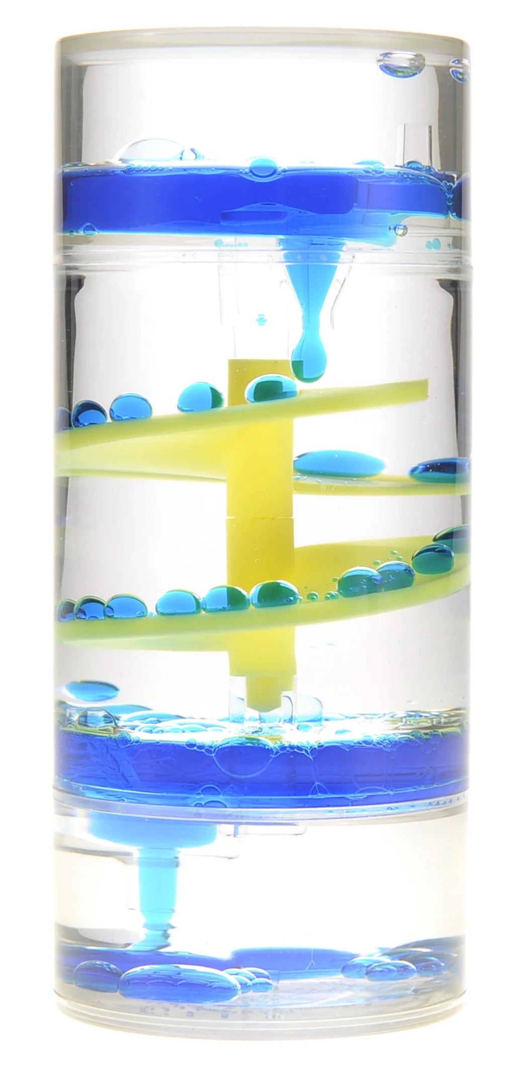 Blue Spiral Cylinder Motion Bubbler Z762756