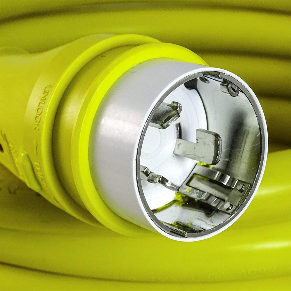 25FT 50 Amp NEMA SS2-50P to SS2-50R Shore Power Cord Extension R555289