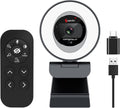 60FPS 1080P Streaming Webcam with Ring Light and Privacy Cover U363183