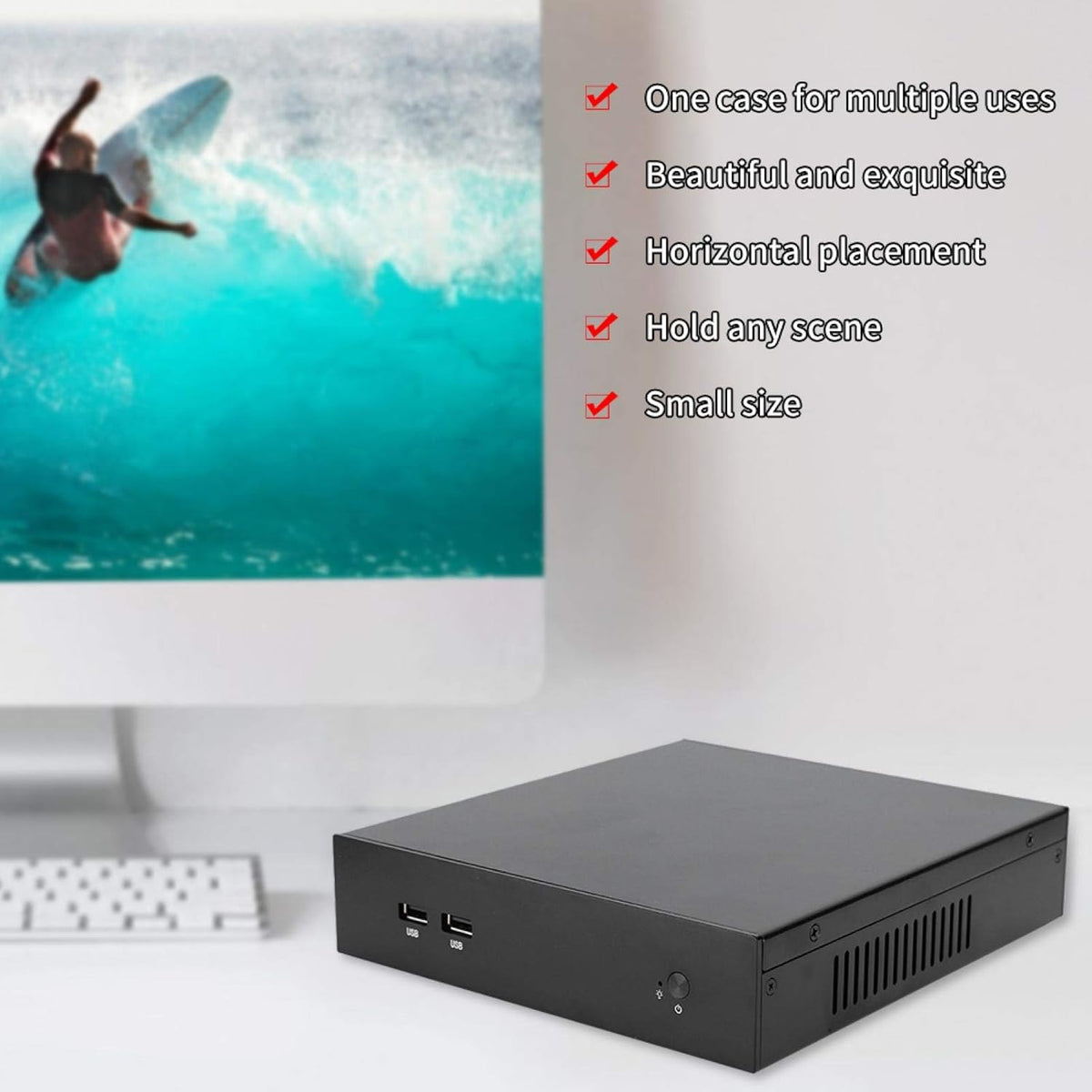 T44 Mini-ITX Slim Computer Case F36004