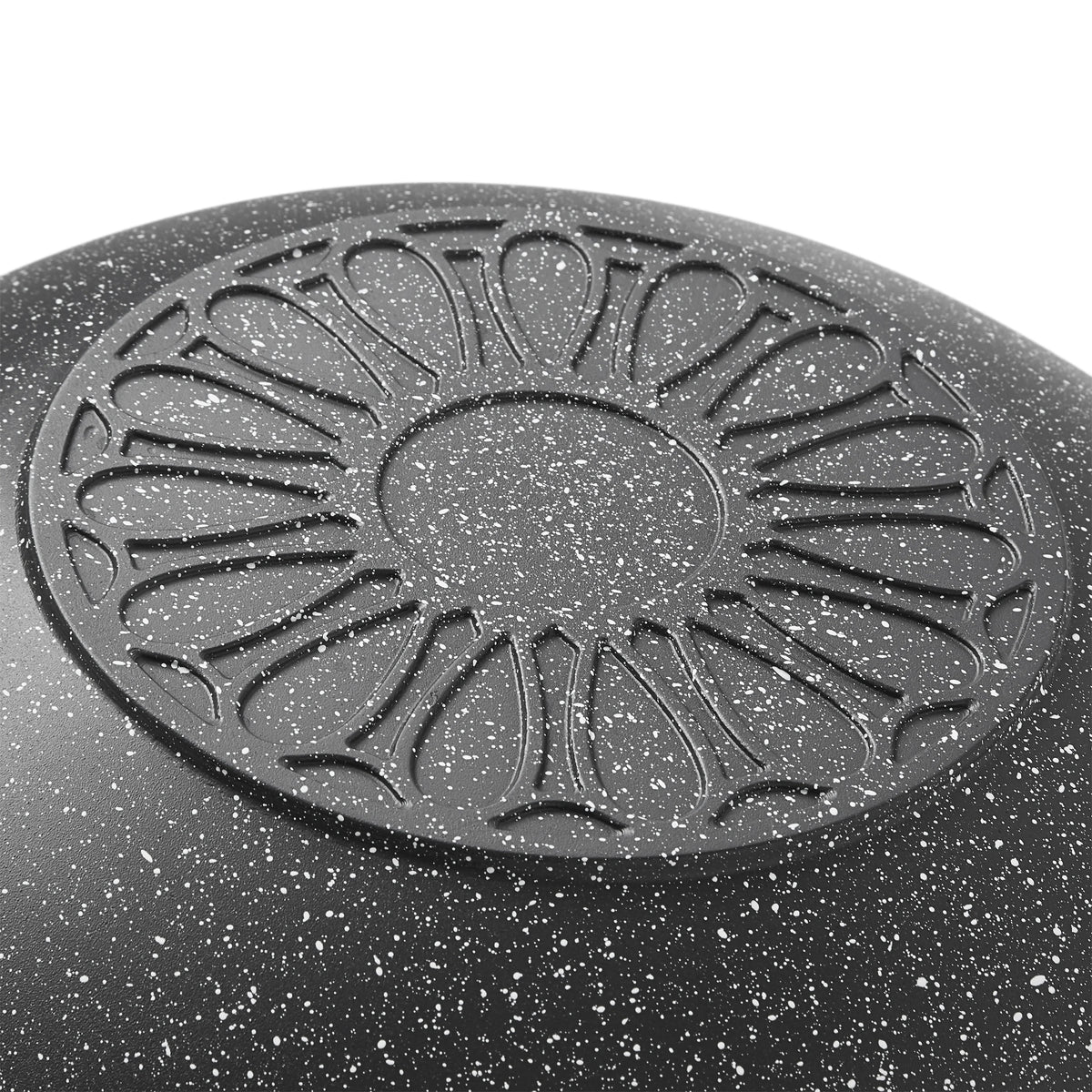 Charcoal Speckle 14-Inch Cast Aluminum Wok B30207