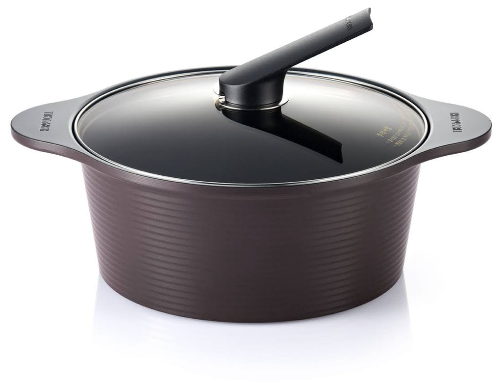 Brown Alumite Ceramic Pot 28cm / 6qt F9678