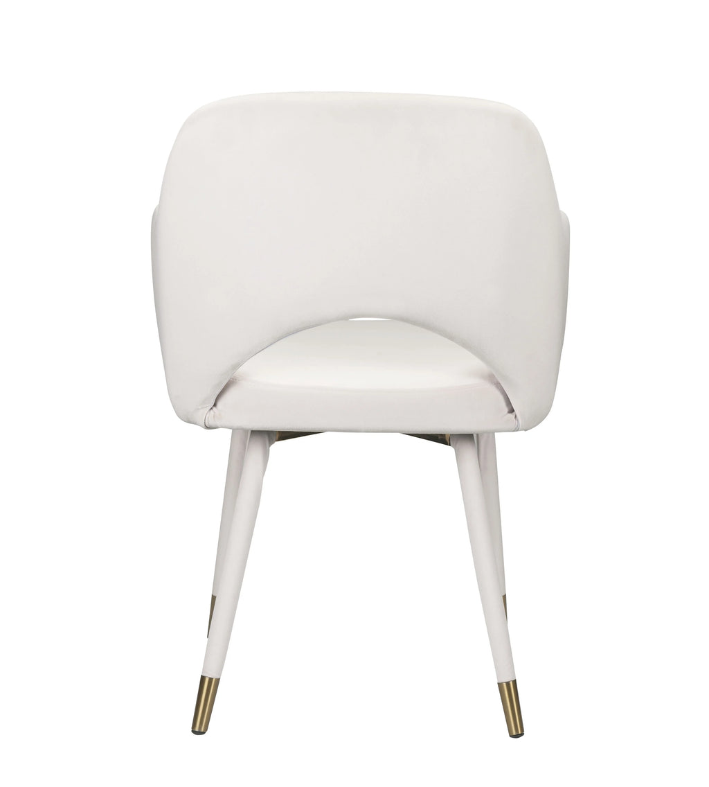 Cream Velvet Accent Chair A558