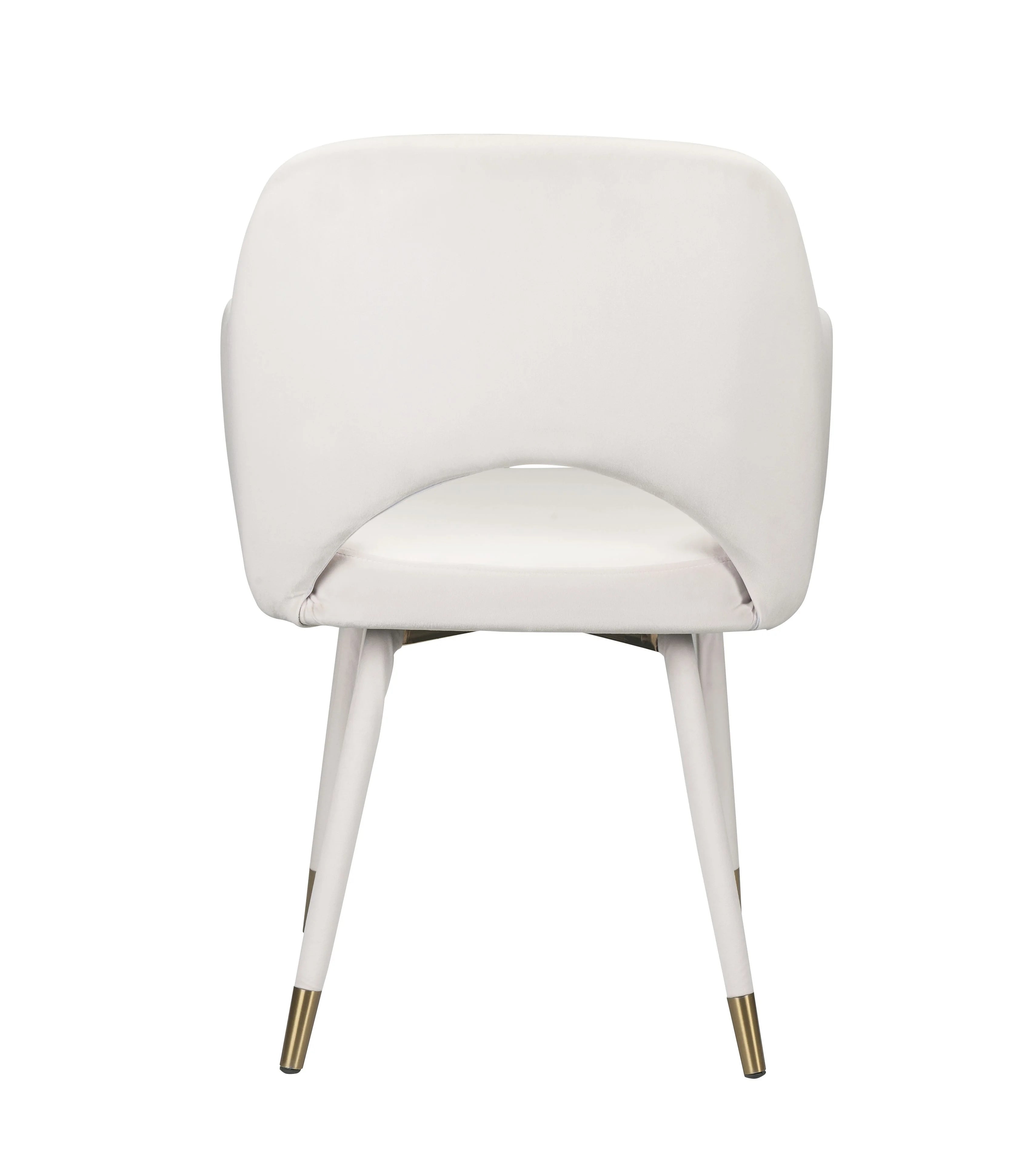 Cream Velvet Accent Chair A558