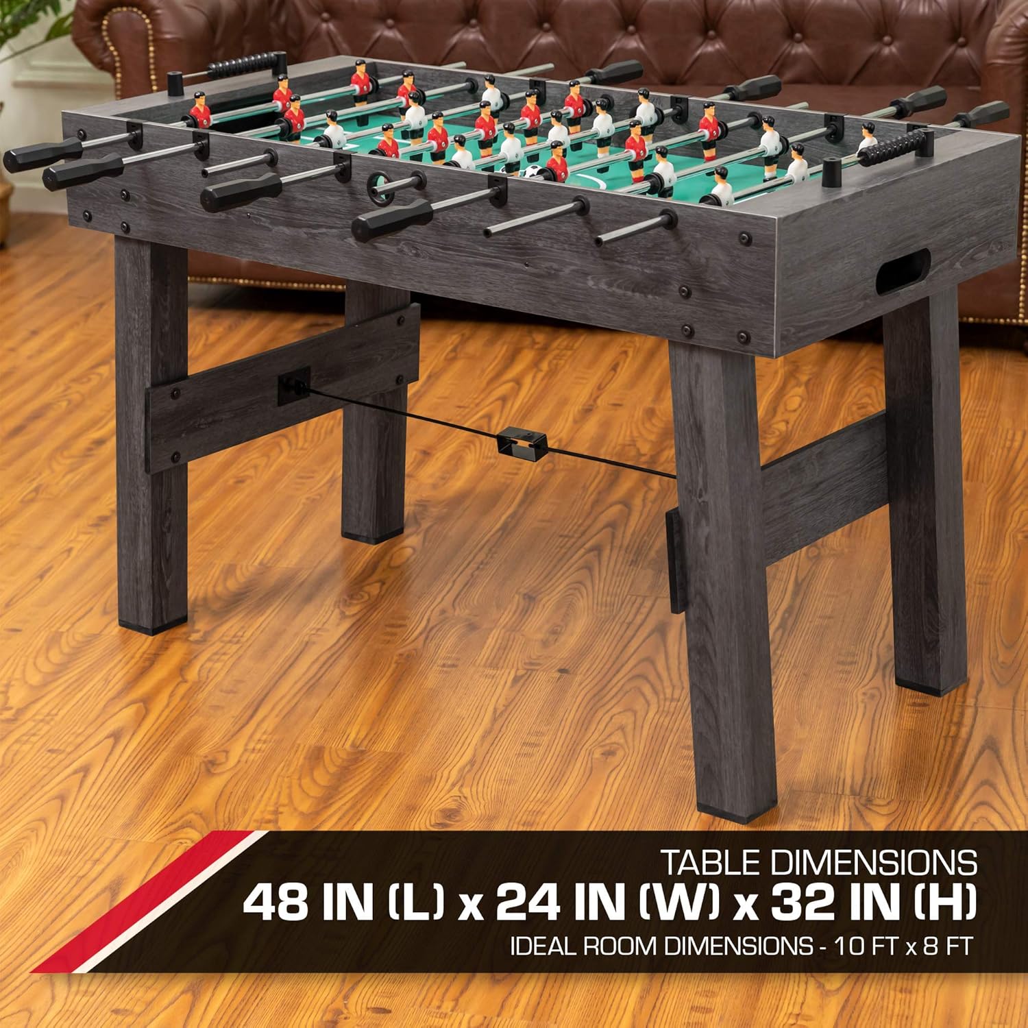 48" Mid-Size Indoor Foosball Table, Grey G715153