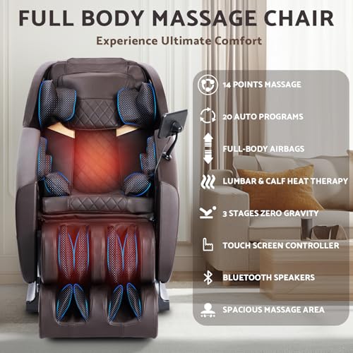 Zero Gravity Full Body Massage Chair with 14 Massage Points O1326