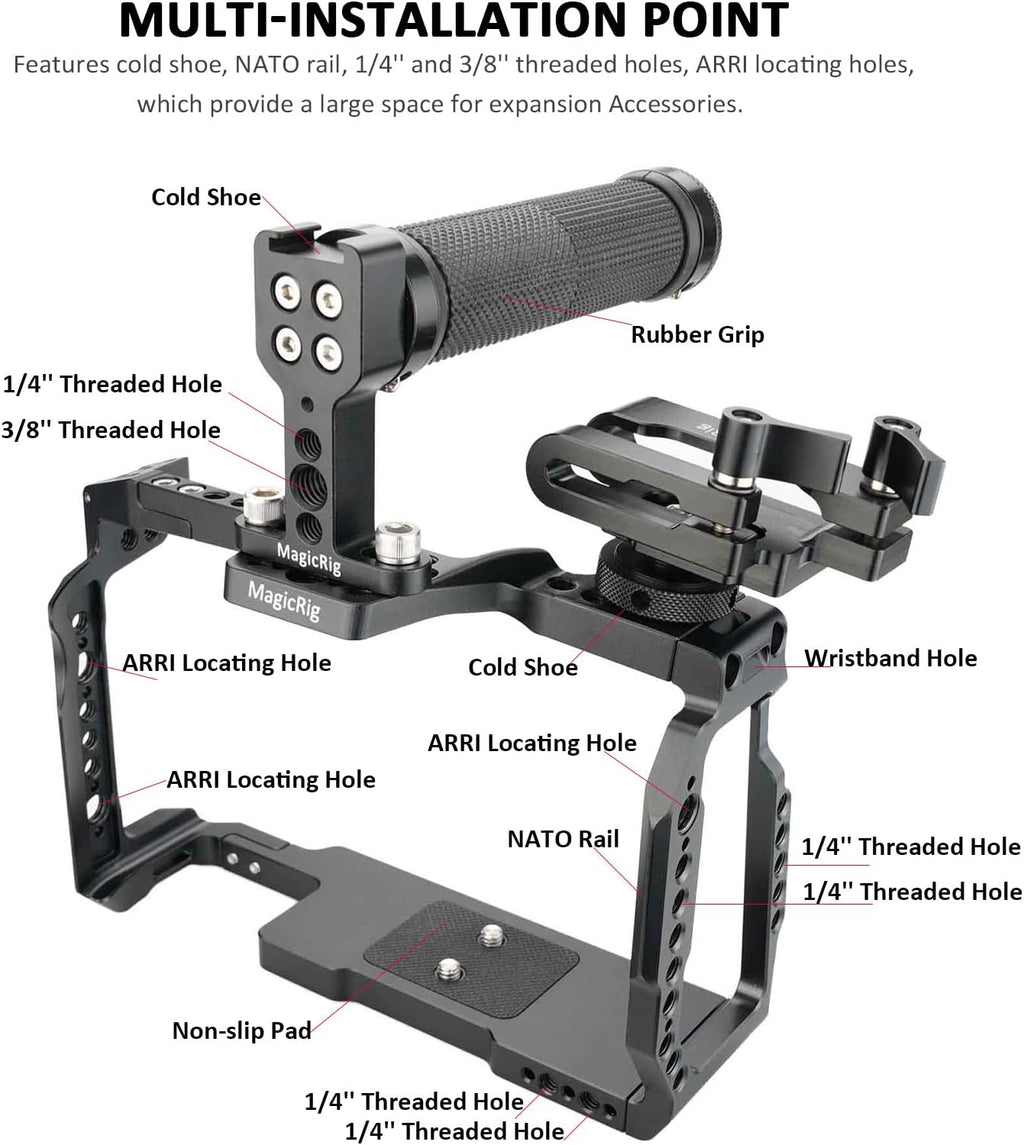 Camera Cage Kit with Top Handle and T5 SSD Mount A58492