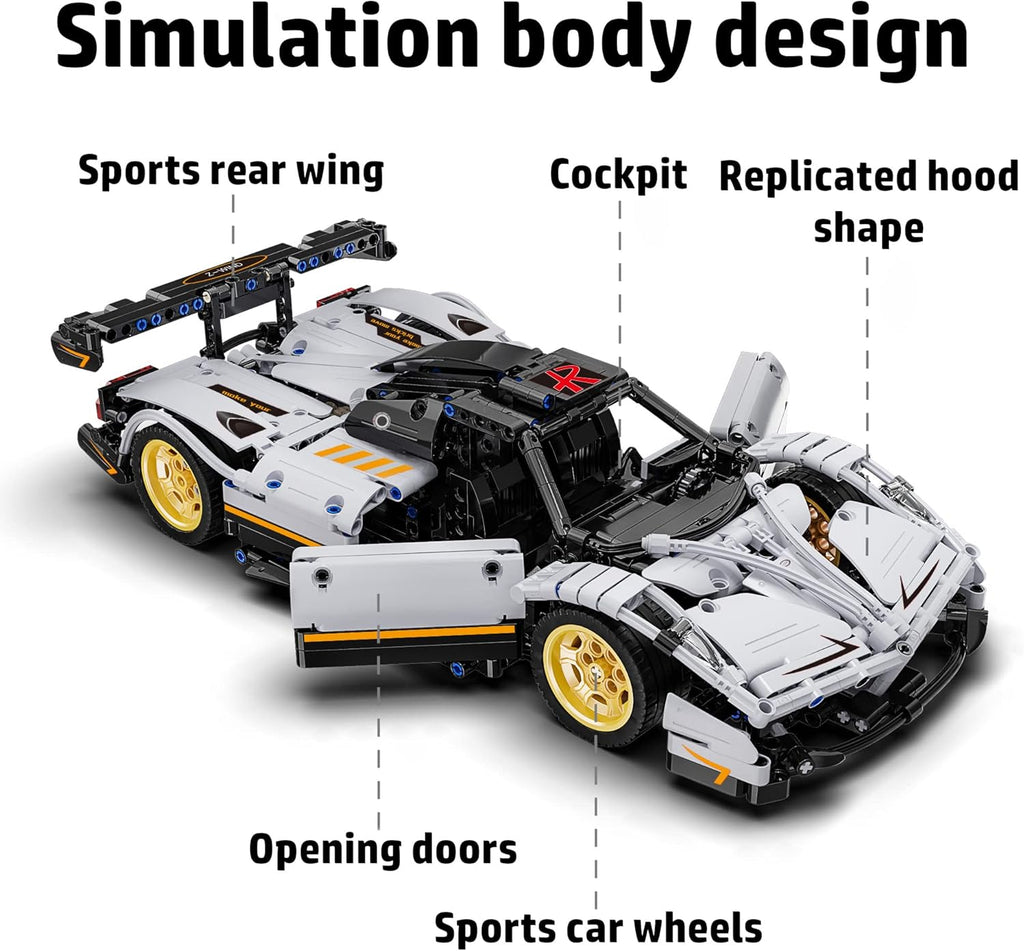 1:12 Scale Collectible Model Race Car Technic Set H621