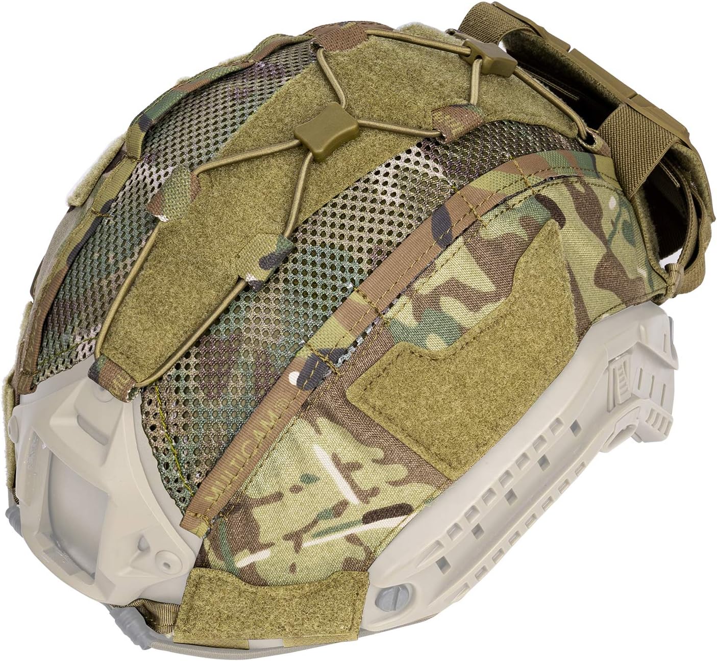 Tactical Helmet Cover with Battery Rear Pouch for Fast Helmet Size M - 500D Nylon P2202