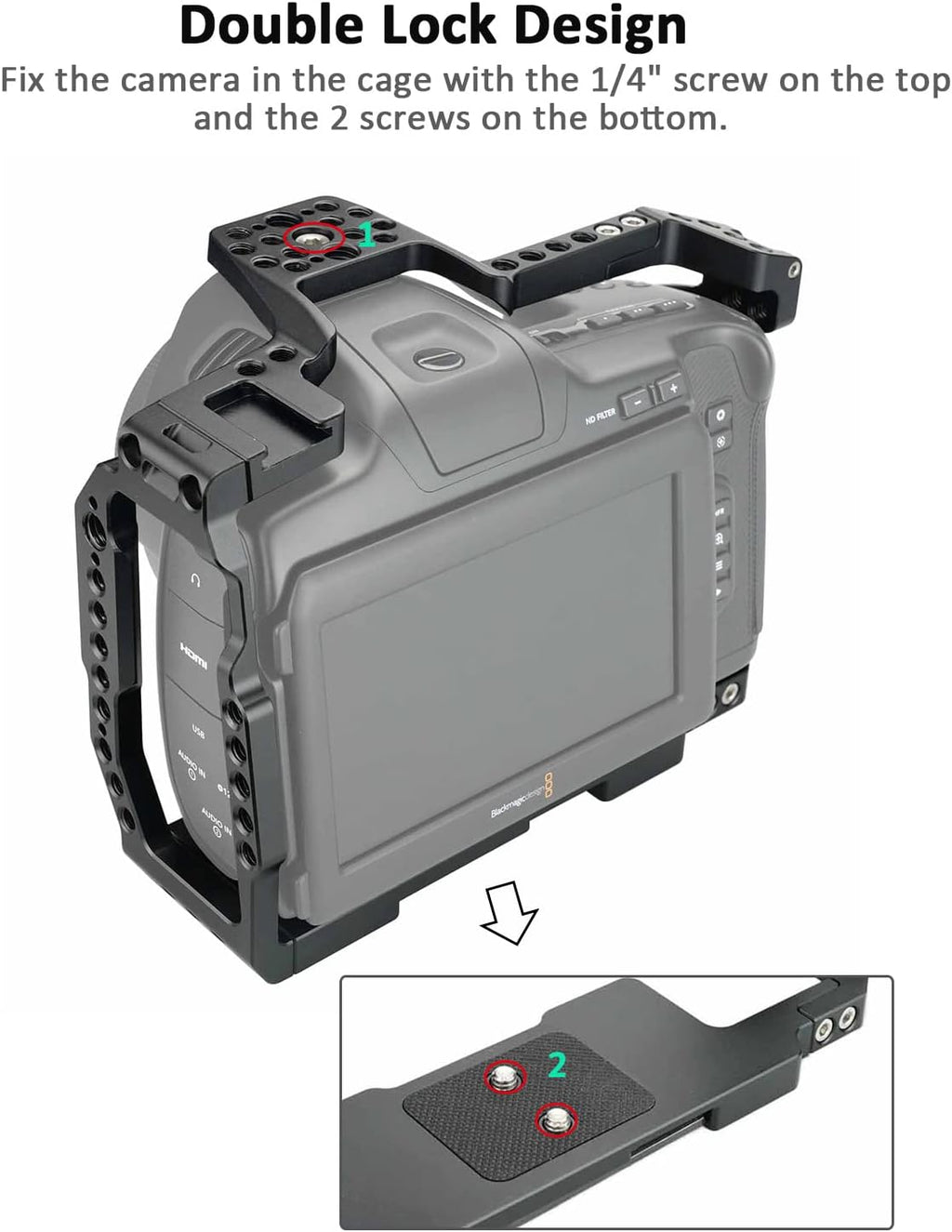 Camera Cage Kit with Top Handle and T5 SSD Mount A58492