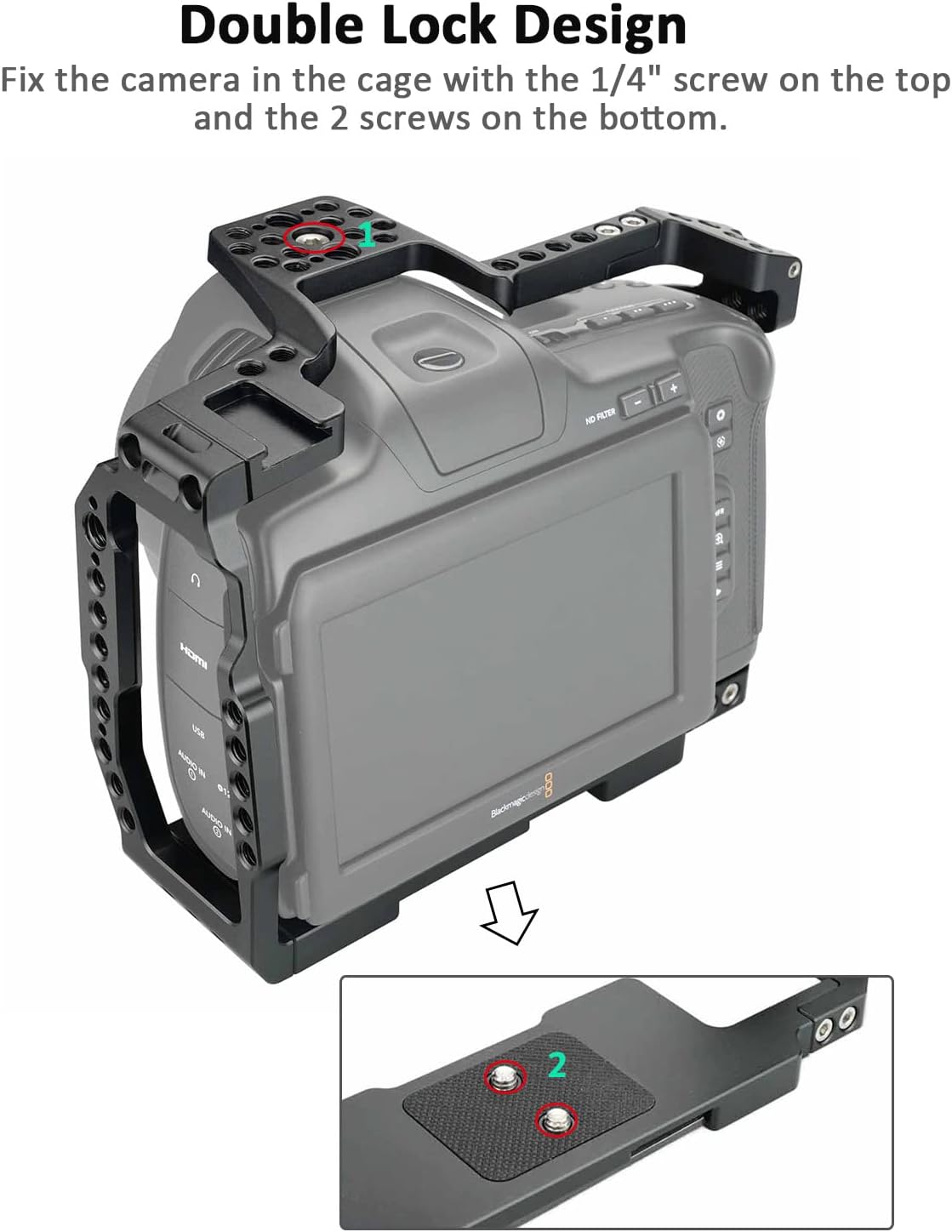 Camera Cage Kit with Top Handle and T5 SSD Mount A58492