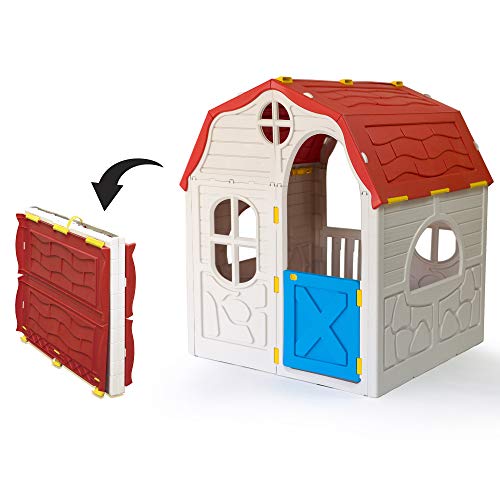 White Plastic Toddler Outdoor Playhouse O63762
