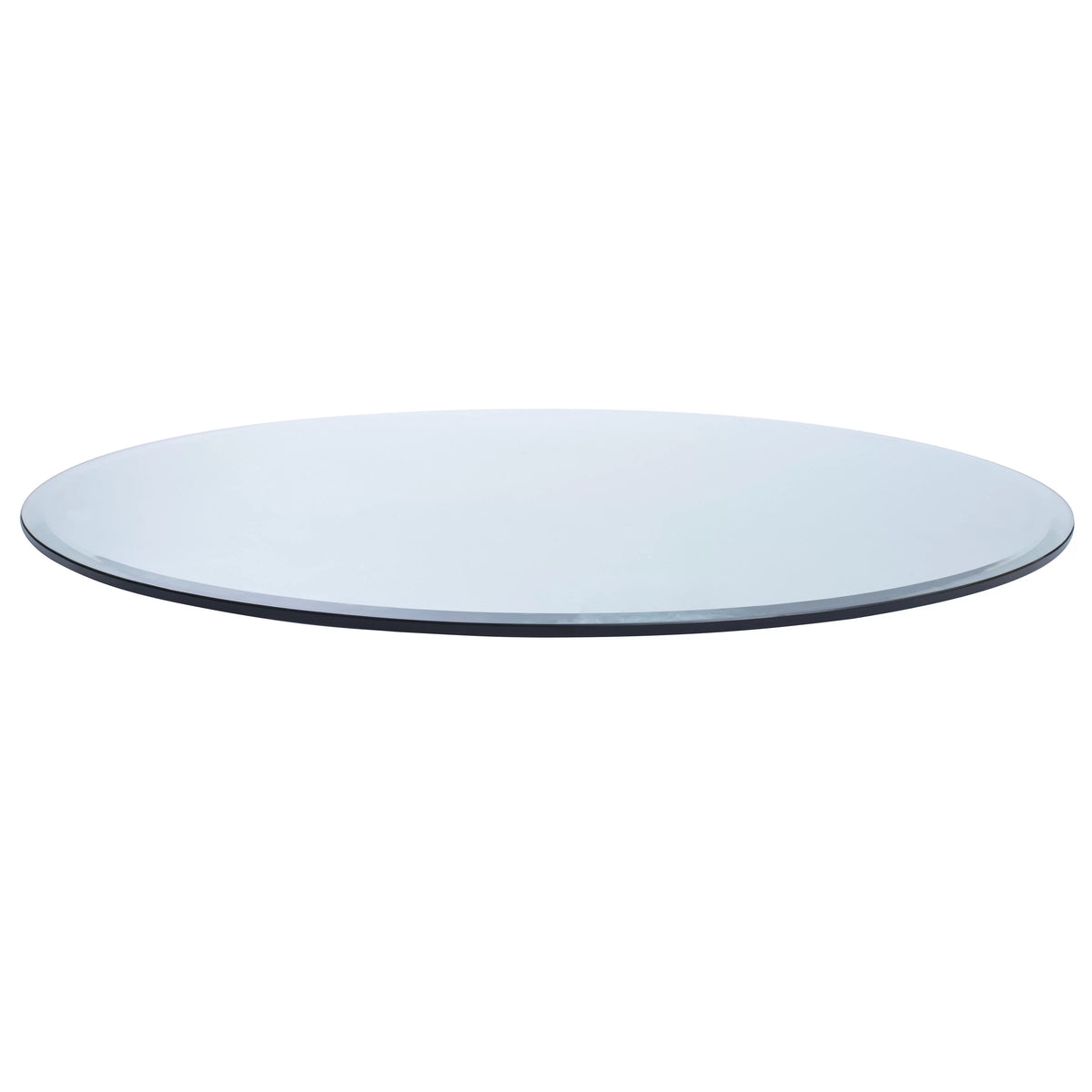 26" Round Clear Tempered Glass Table Top X645884