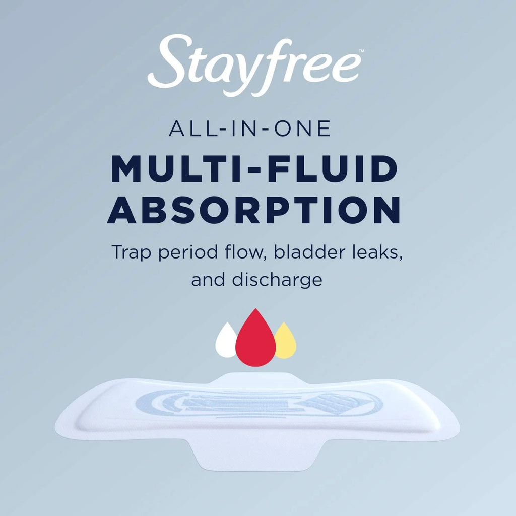 Stayfree Maxi Pads Regular Deodorant, 66 Count - Pack of 3 M62654