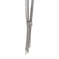 Sterling Silver Confetti Diamond Lariat Necklace M744