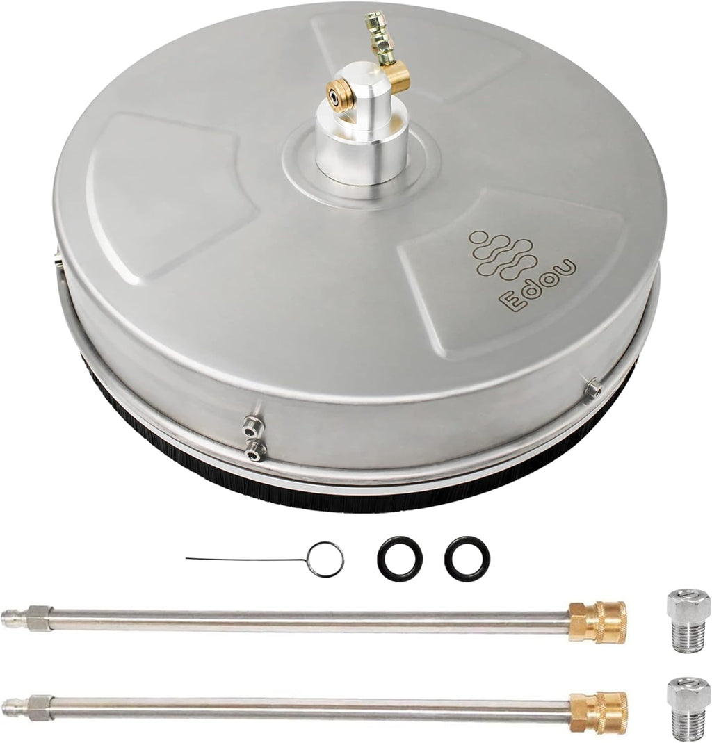 15-Inch Pressure Washer Surface Cleaner with Stainless Steel Housing, 2 Replacement Nozzles, 4000 PSI R203970