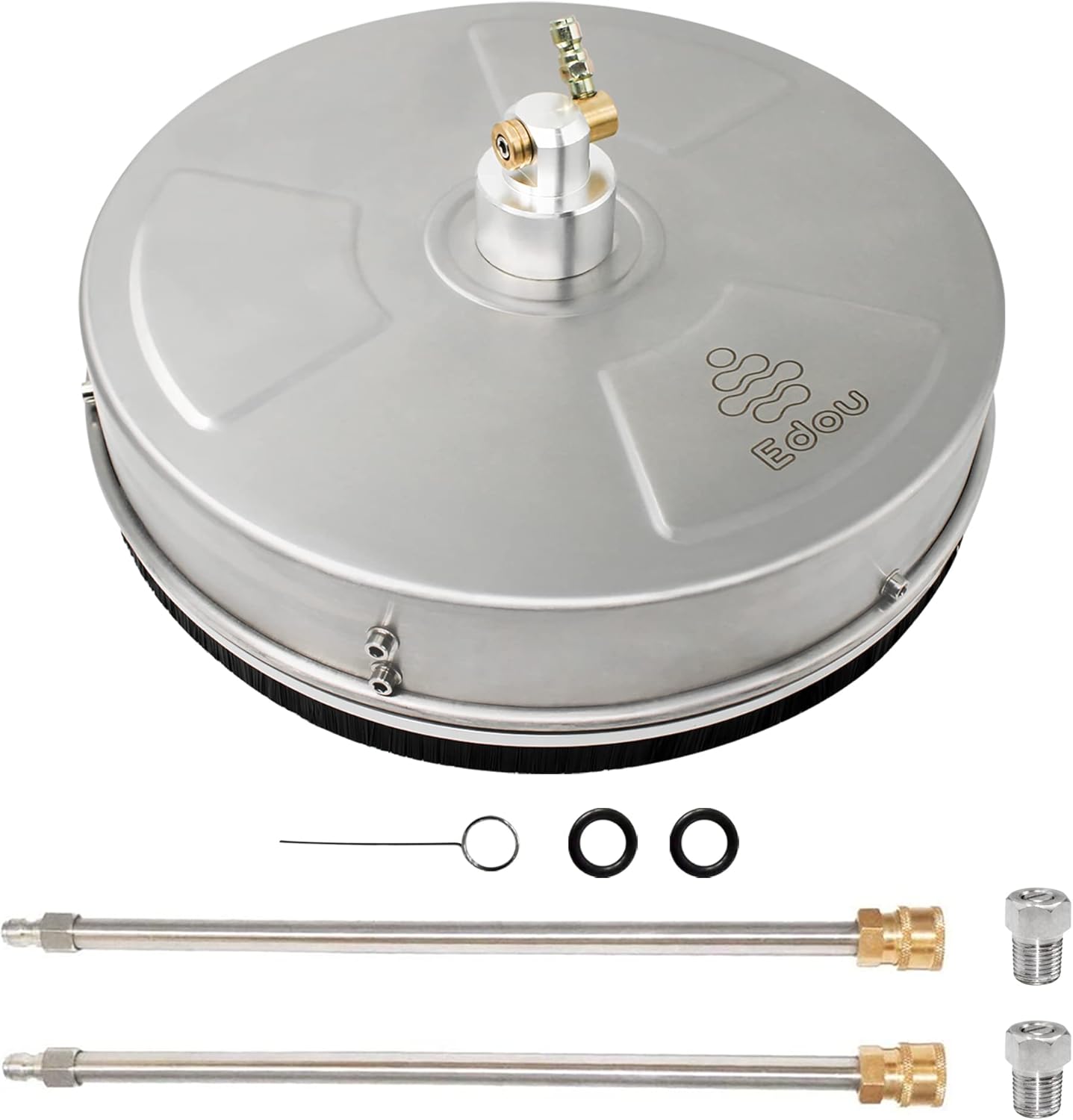 15-Inch Pressure Washer Surface Cleaner with Stainless Steel Housing, 2 Replacement Nozzles, 4000 PSI R203970