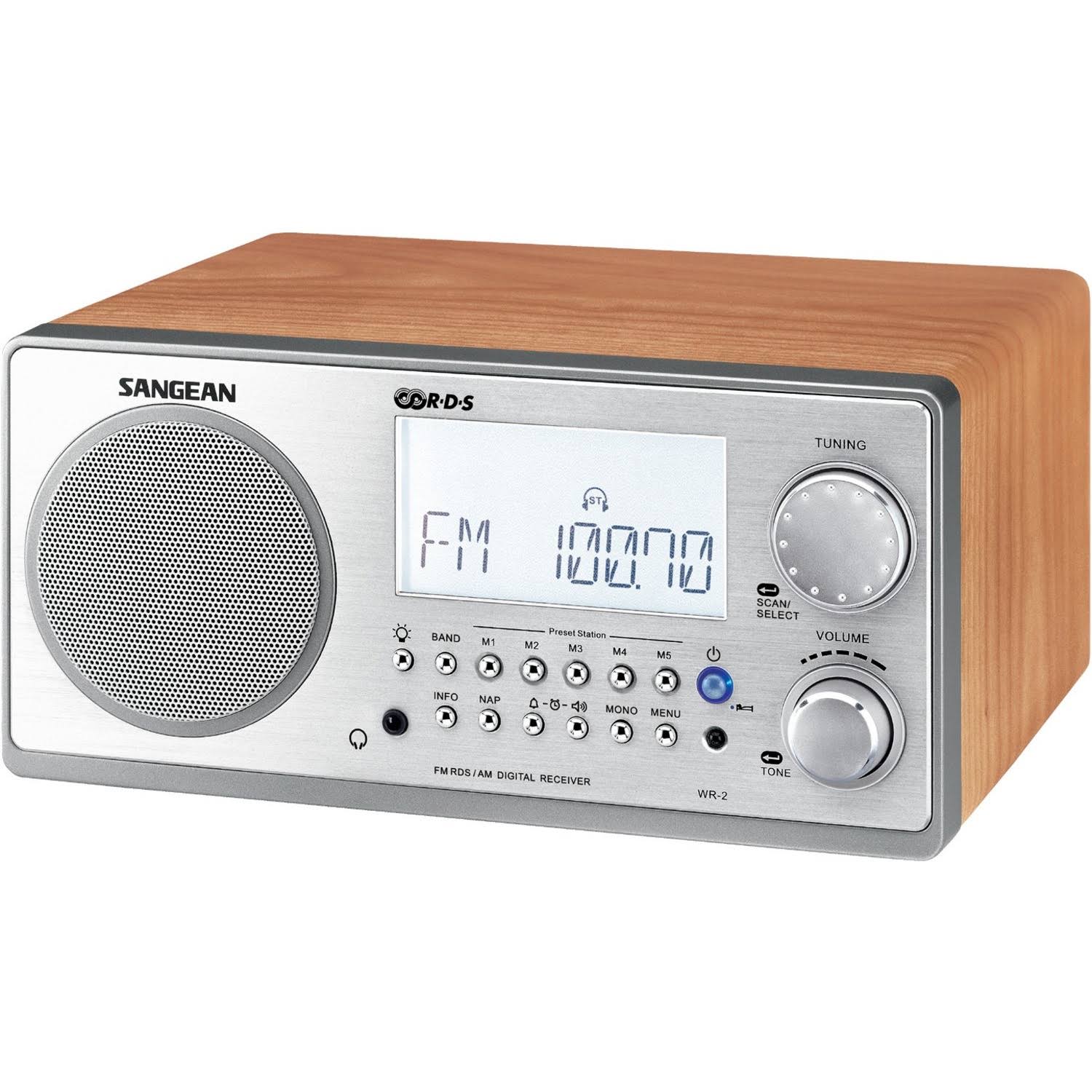 Walnut Wooden Cabinet Table Top Digital Tuning Receiver C7032