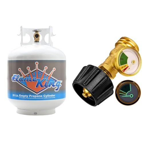 20 Pound Steel Propane Tank Cylinder with Type 1 Valve, White F467
