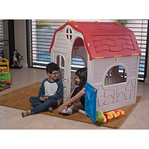 White Plastic Toddler Outdoor Playhouse O63762