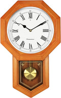 Plastic Pendulum Clock Wood Grain Color H931943