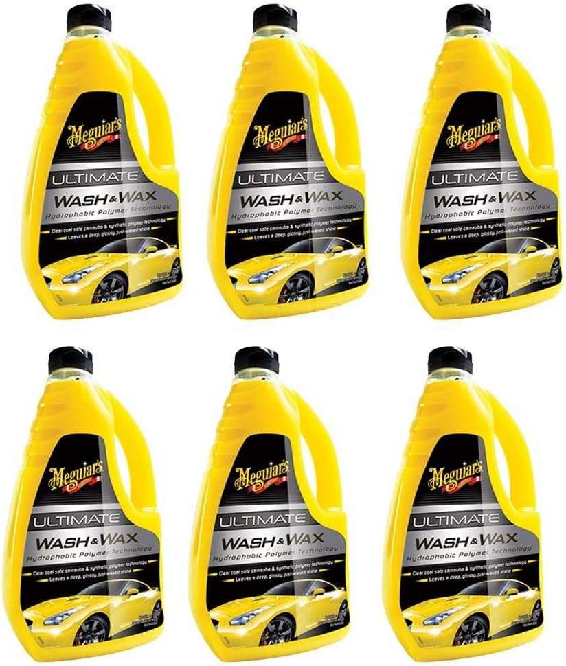 Ultimate Wash & Wax Car Care Cleaning Kit Solution, 48 Ounces (6 Pack) J2922