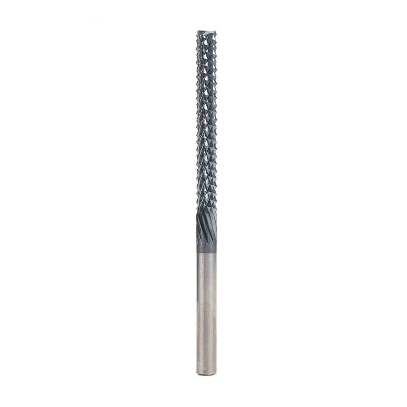 Solid Carbide Fiberglass and Composite Cutting 1/4 Dia x 2-1/8 x 1/4 Shank AlTiN Coated Mill End W931227