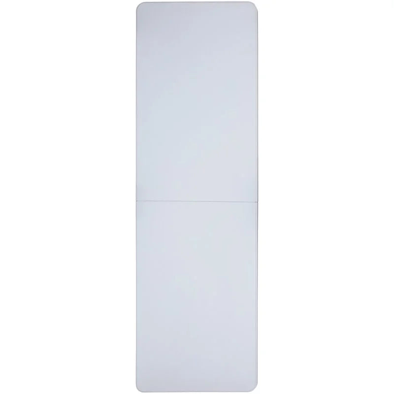 8-Foot Height Adjustable Bi-Fold Granite White Plastic Folding Table with Carrying Handle A1105