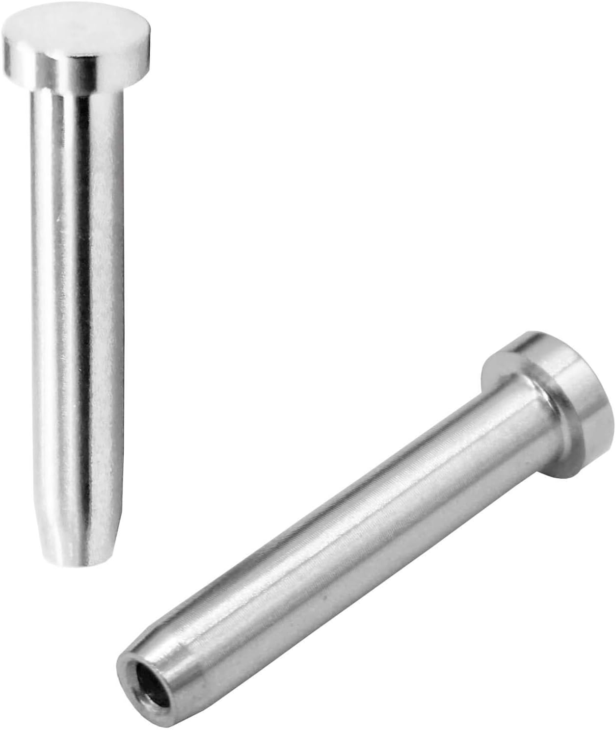 50 Pack Stainless Steel Hand-Crimp Stemball Swages for 1/8" Cable Railing, T316 Marine Grade B564607
