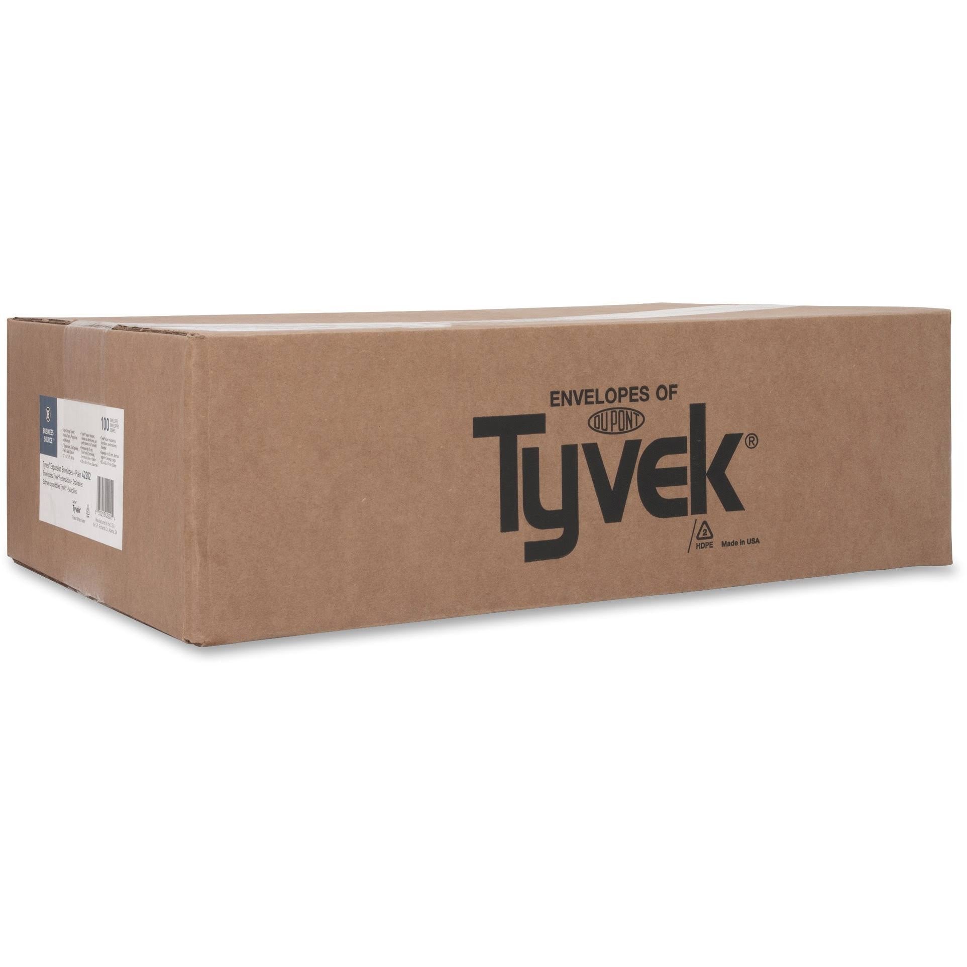 White Tyvex Expansion Envelopes, 100 count T127