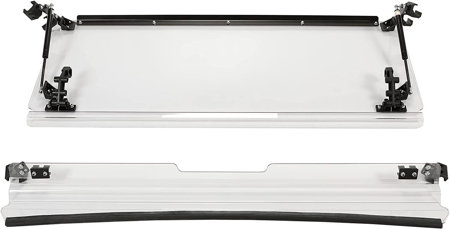 3-IN-1 Front Windscreen Folding Down Flip Clear Vented J53028